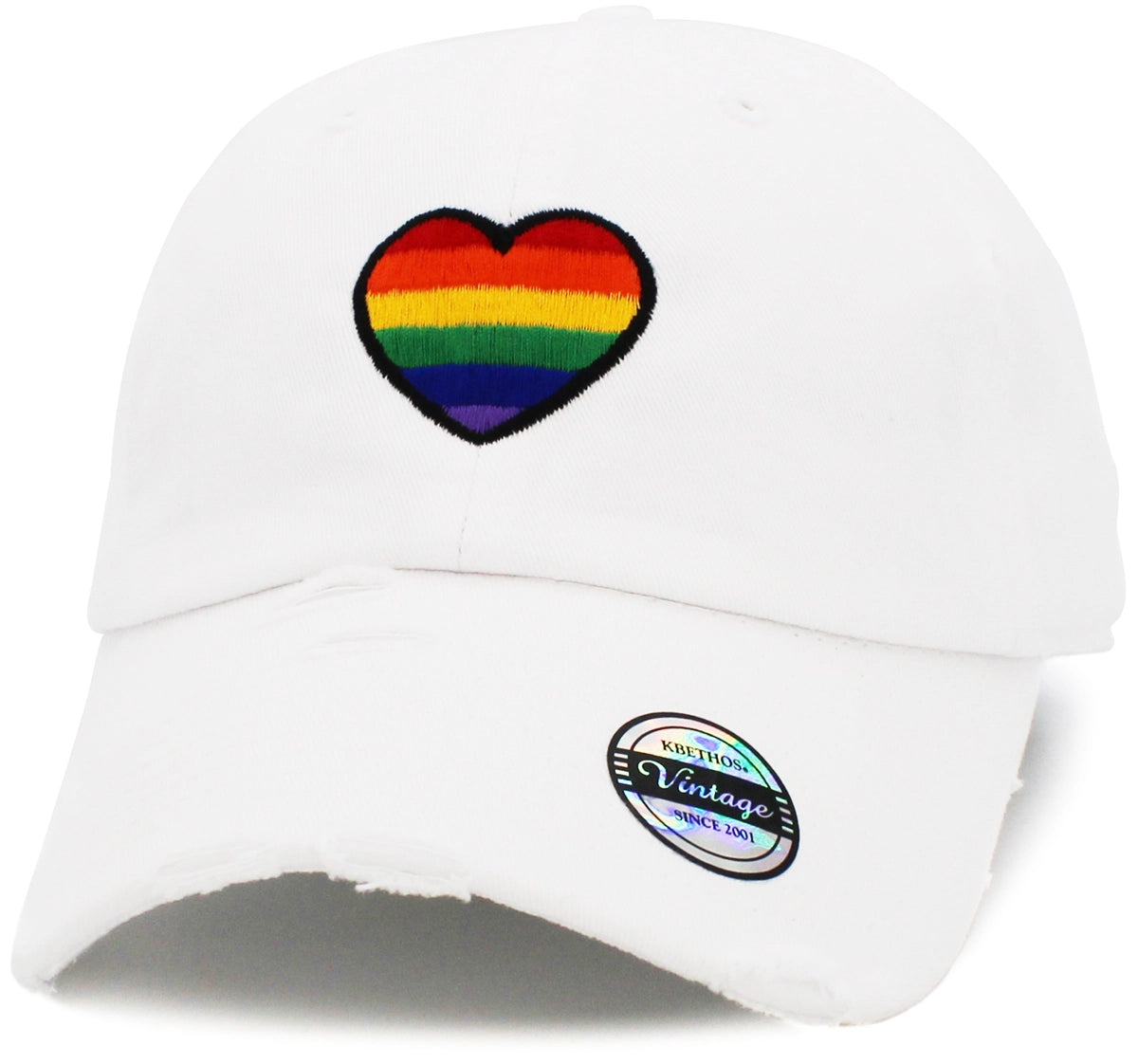 RAINBOW HEART HAT