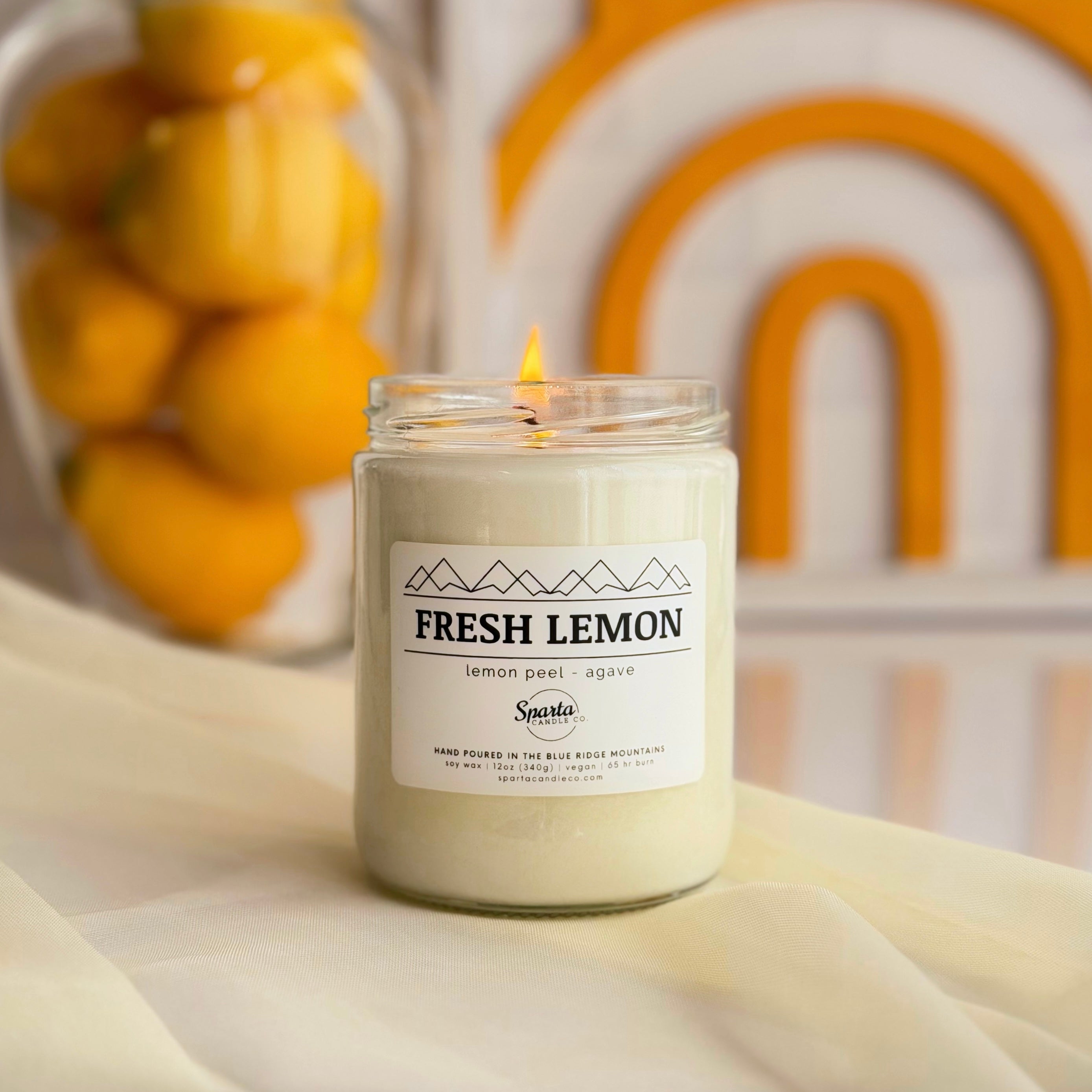 FRESH LEMON CANDLE – Sparta Candle Co.