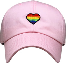 Load image into Gallery viewer, RAINBOW HEART HAT