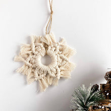 Load image into Gallery viewer, MACRAME SNOWFLAKE ORNAMENT