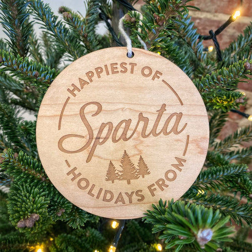 HAPPIEST OF HOLIDAYS ORNAMENT