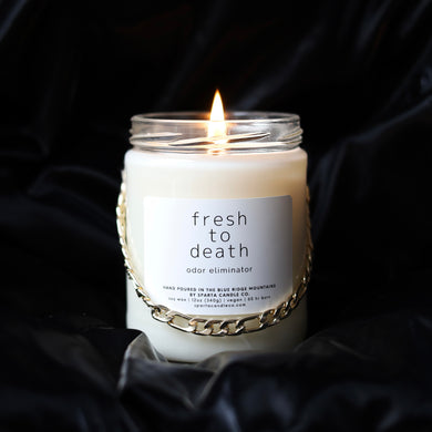 FRESH TO DEATH ODOR ELIMINATING CANDLE